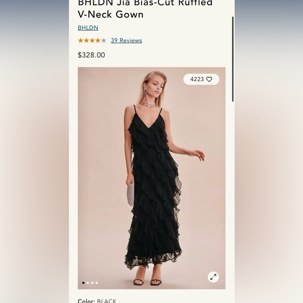 Incredible BHLDN GIA dress from Anthropologie size 6 - Picture 9 of 9